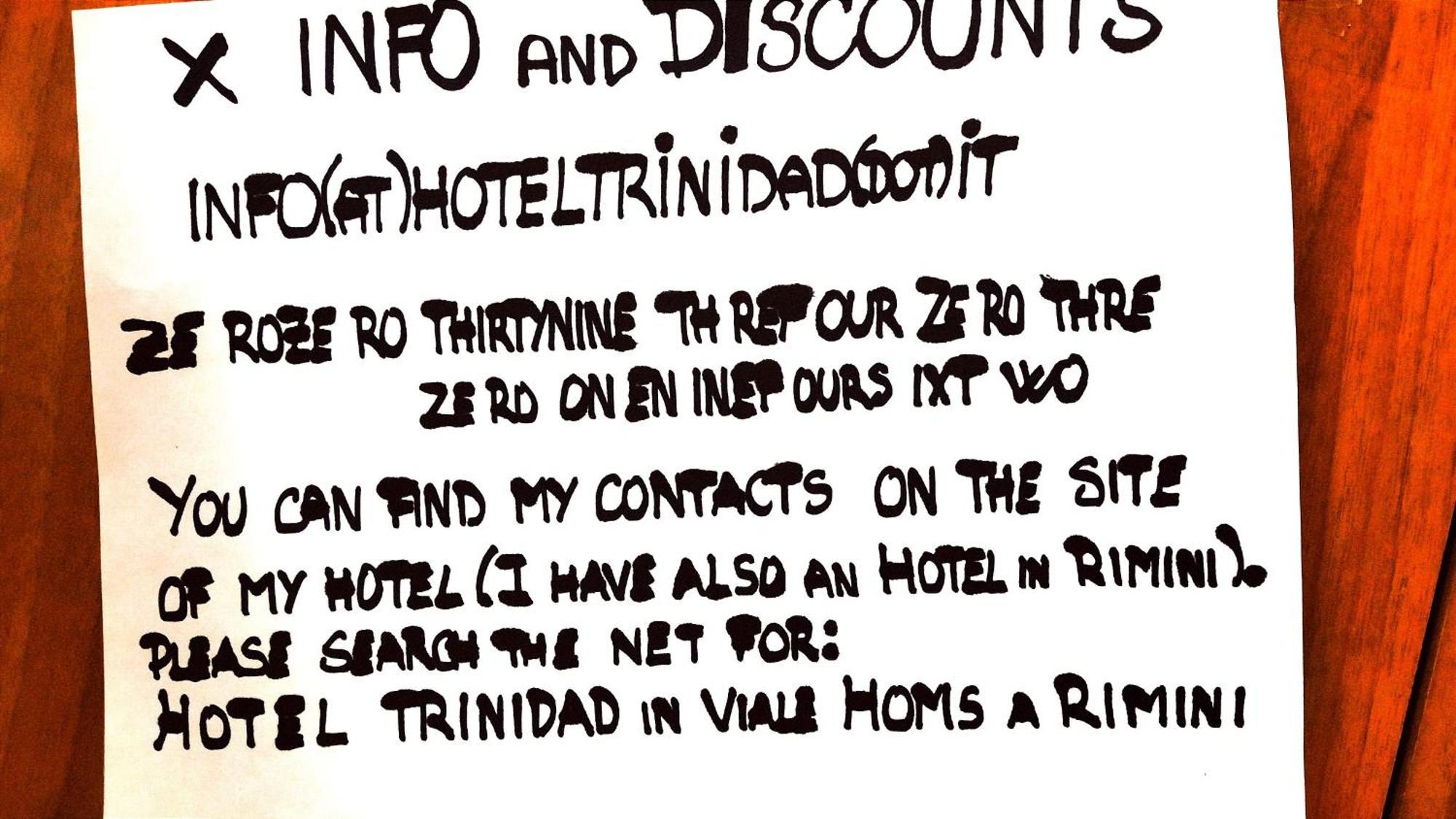 Hotel Trinidad Rimini Exterior photo